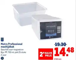 Makro Metro Professional maaltijdbak aanbieding