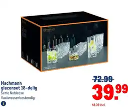 Makro Nachmann glazenset 18-delig aanbieding