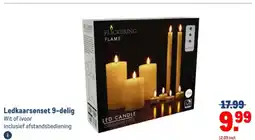 Makro Ledkaarsenset 9-delig aanbieding