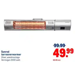 Makro Sunred terrasverwarmer aanbieding