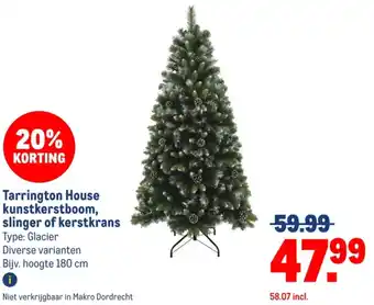 Makro Tarrington House kunstkerstboom, slinger of kerstkrans aanbieding