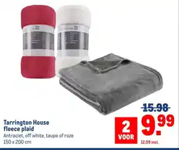 Makro Tarrington House fleece plaid aanbieding
