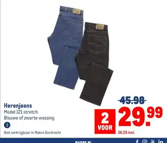 Makro Herenjeans aanbieding