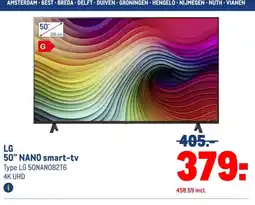 Makro LG 50" NANO smart-tv aanbieding
