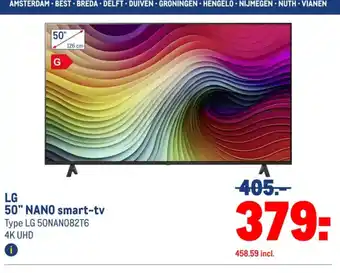 Makro LG 50" NANO smart-tv aanbieding