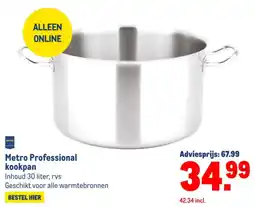 Makro Metro Professional kookpan aanbieding