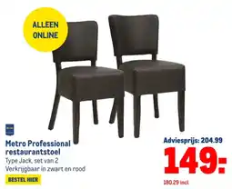 Makro Metro Professional restaurantstoel aanbieding
