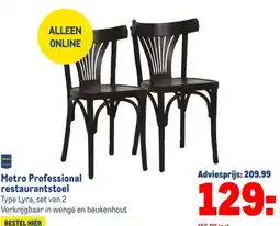 Makro Metro Professional restaurantstoel aanbieding