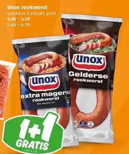 Poiesz Unox rookworst aanbieding