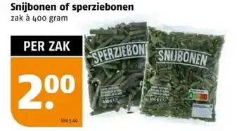 Poiesz Snijbonen of sperziebonen aanbieding