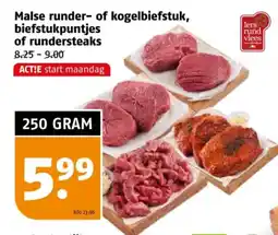 Poiesz Malse runder - of kogelbiefstuk, of rundersteaks aanbieding