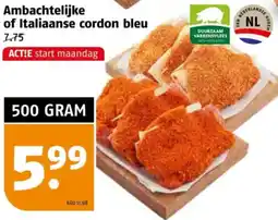Poiesz Ambachtelijke of Italiaanse cordon bleu aanbieding