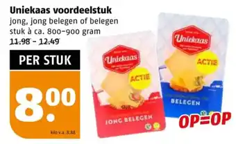 Poiesz Uniekaas voordeelstuk aanbieding