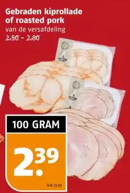 Poiesz Gebraden kiprollade of roasted pork aanbieding