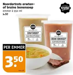 Poiesz Noordertrots erwten- of bruine bonensoep aanbieding