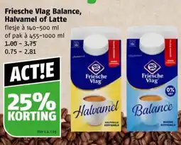 Poiesz Friesche Vlag Balance, Halvamel of Latte aanbieding