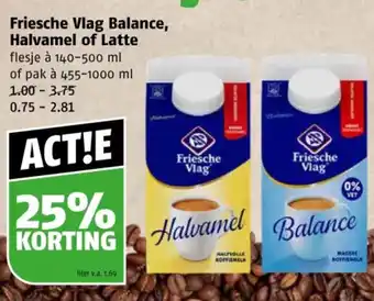 Poiesz Friesche Vlag Balance, Halvamel of Latte aanbieding