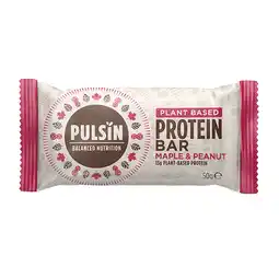 Holland & Barrett Pulsin Vegan Protein Bar Maple & Peanut – 50g aanbieding
