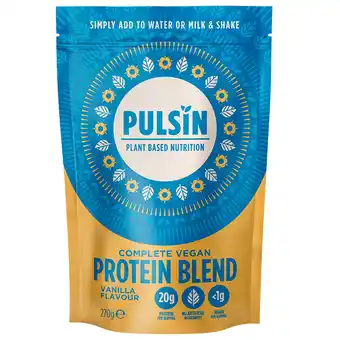 Holland & Barrett Pulsin Faba Bean Protein Vanilla - 250g aanbieding