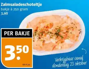 Poiesz Zalmsaladeschoteltje aanbieding