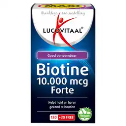 Holland & Barrett Lucovitaal Biotine 10.000mcg Forte - 150 zuigtabletjes aanbieding