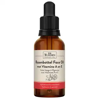 Holland & Barrett De Tuinen Rozenbottel Gezichtsolie Vitamine A & E - 30ml aanbieding