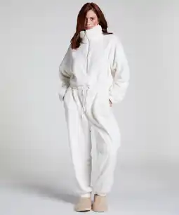 Hunkemoller Hunkemöller Onesie Fleece Wit aanbieding