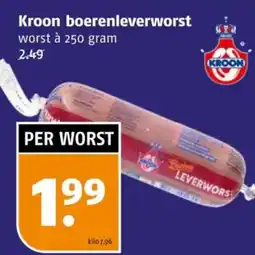 Poiesz Kroon boerenleverworst aanbieding