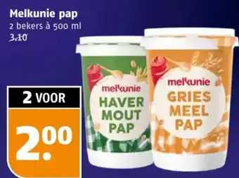 Poiesz Melkunie pap aanbieding