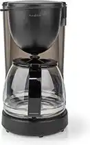 Bol.com Nedis Koffiezetapparaat - Filter Koffie - 1.25 l - 10 Kopjes - Warmhoudfunctie - Zwart aanbieding