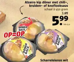 Poiesz Alzarro kip döner met chili-, kruiden- of knoflooksaus aanbieding