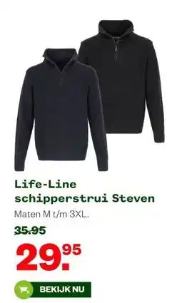 Welkoop Life-Line schipperstrui Steven aanbieding