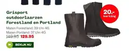 Welkoop Grisport outdoorlaarzen Forestland en Portland aanbieding