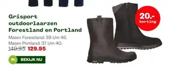 Welkoop Grisport outdoorlaarzen Forestland en Portland aanbieding