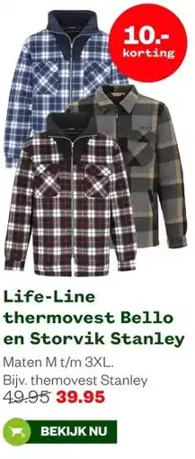 Welkoop Life-Line thermovest Bello en Storvik Stanley aanbieding