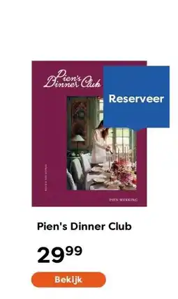 The Read Shop Pien's Dinner Club aanbieding