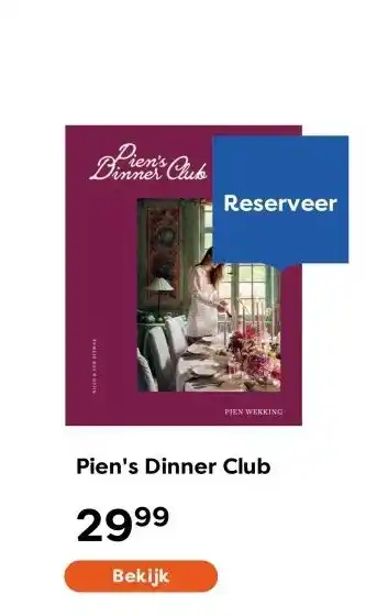 The Read Shop Pien's Dinner Club aanbieding