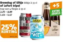 Poiesz Brewdog of Uiltje of LeFort tripel aanbieding