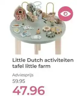 Prenatal Little Dutch activiteiten tafel little farm aanbieding