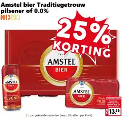 Coop Amstel bier Traditiegetrouw pilsener of 0.0% aanbieding