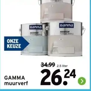 GAMMA GAMMA muurverf aanbieding