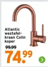 GAMMA Atlantic wastafel- kraan Colin koper aanbieding