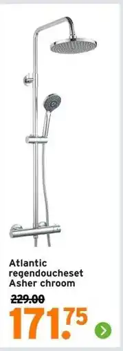 GAMMA Atlantic regendoucheset Asher chroom aanbieding