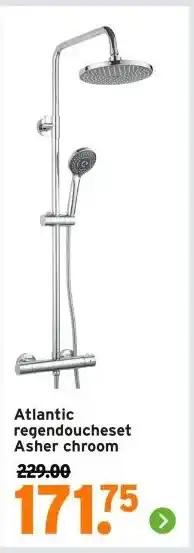 GAMMA Atlantic regendoucheset Asher chroom aanbieding