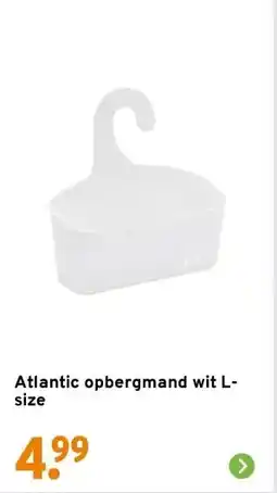GAMMA Atlantic opbergmand wit L-size aanbieding