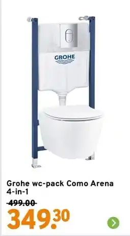 GAMMA Grohe wc-pack Como Arena 4-in-1 aanbieding