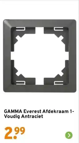 GAMMA GAMMA Everest Afdekraam 1-Voudig Antraciet aanbieding