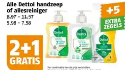 Poiesz Alle Dettol handzeep of allesreiniger aanbieding