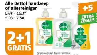 Poiesz Alle Dettol handzeep of allesreiniger aanbieding
