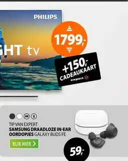 Expert Samsung Galaxy Buds FE Zwart aanbieding